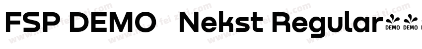 FSP DEMO   Nekst Regular字体转换